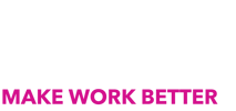 stacked logo and purpose - white